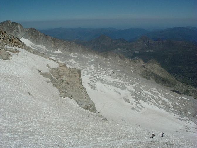 Descente sur le glacier d Aneto