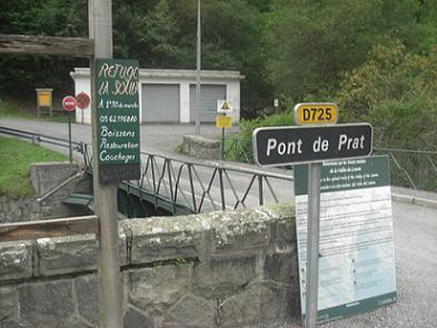 13 h 15 départ de l`aire de stationnement de Pont du Prat 1228 m