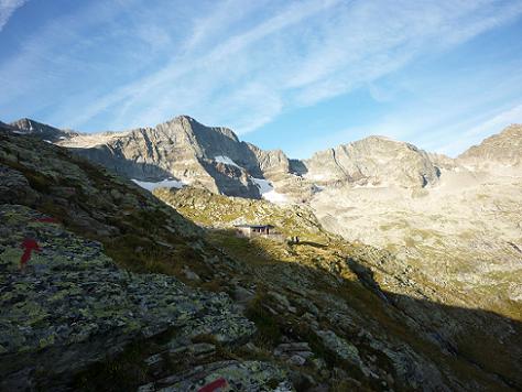 Passage près du refuge du Maupas 2430 m