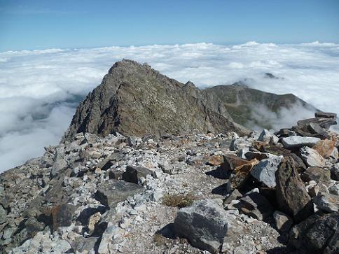 Du sommet du pic Lézat 3107 m, le Grand Quayrat